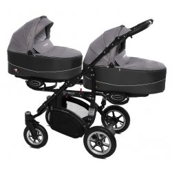 09 Silver - Детская коляска BabyActive Twinny (2 в 1)