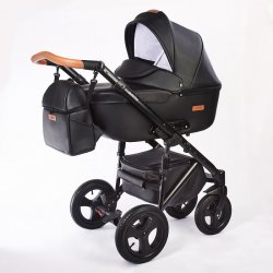 08.leather black - Детская коляска Nastella Martin 2 в 1