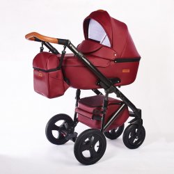 10.leather cherry - Детская коляска Nastella Martin 2 в 1