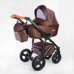 07.leather chocolate - Детская коляска Nastella Martin 2 в 1