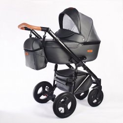 04.leather graphite - Детская коляска Nastella Martin 2 в 1