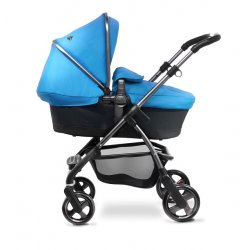Sky Blue/Graphite - Детская коляска Silver Cross Wayfarer (2 в 1)